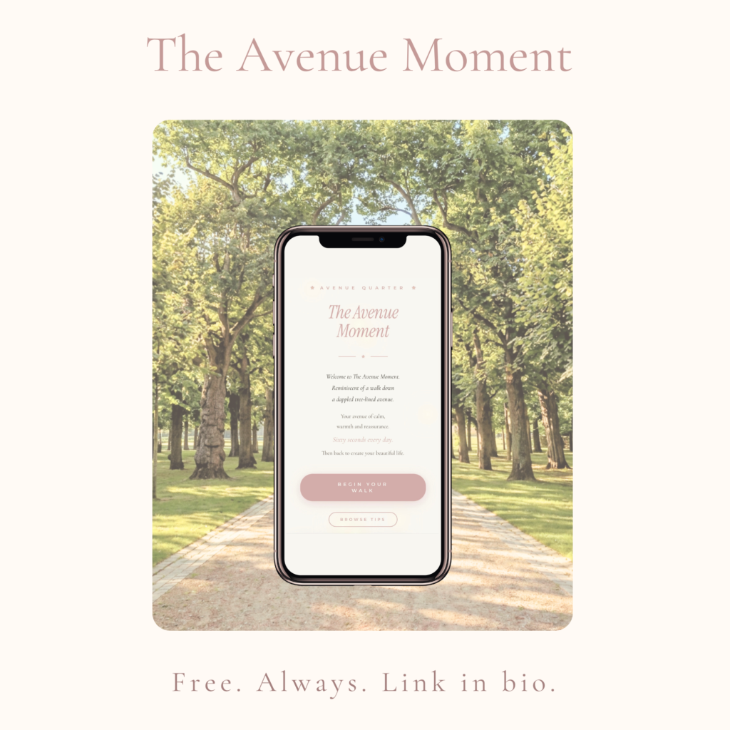 The Avenue Moment — daily wellness ritual