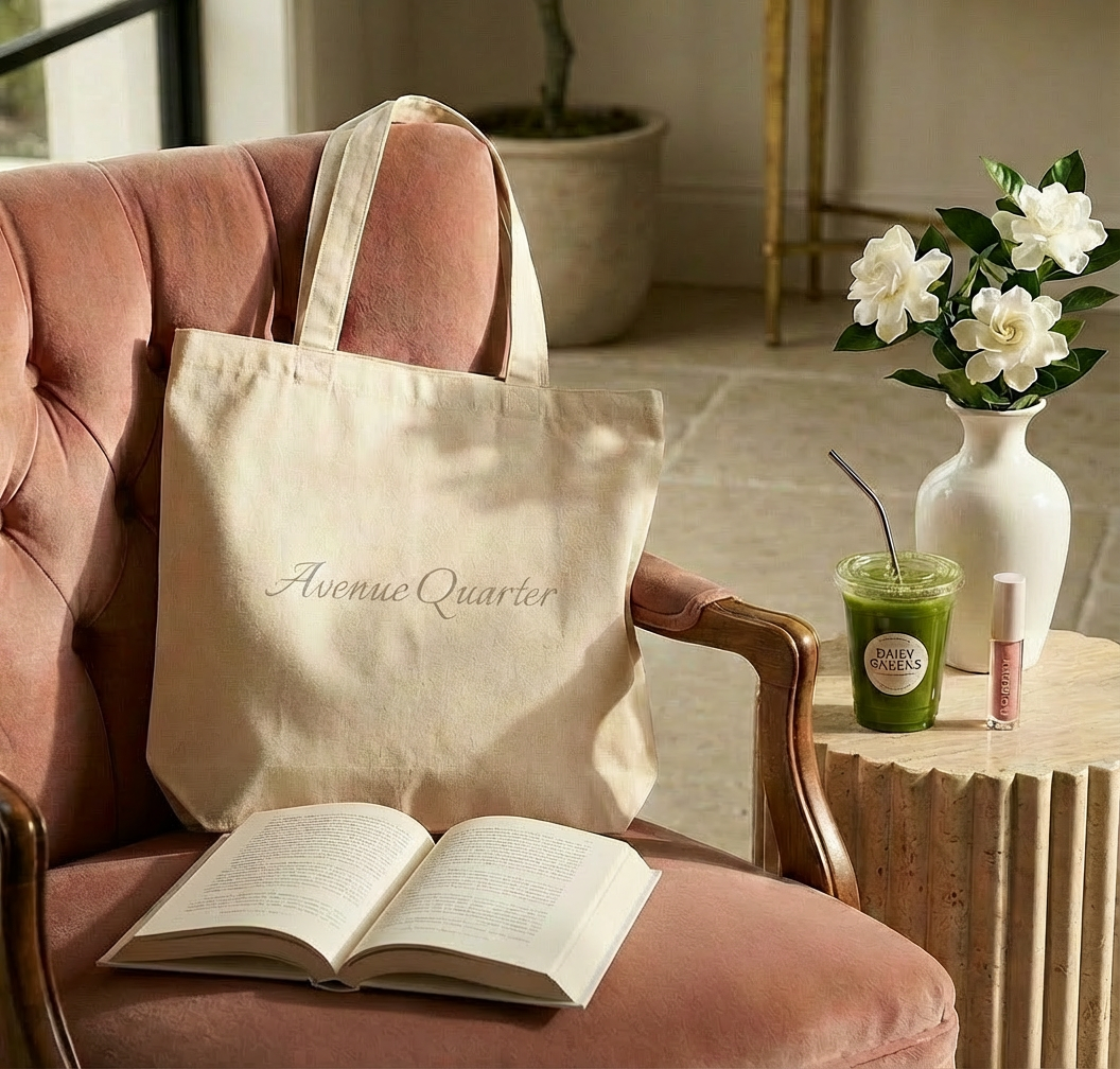 Avenue Quarter heavy canvas monogram tote